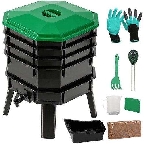 Tray worm compost bin 5l - compost, 72.5l