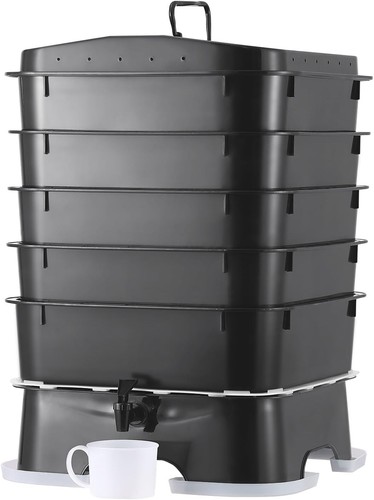Tray vermicomposting bin - vermicomposting, food
