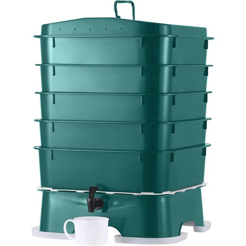 Tray worm compost bin 50l - 50l, hdpe